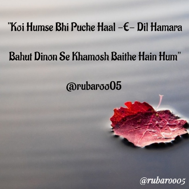 Hindi Shayri by RUBAROO Abhishek Khandelwal Ke Saath : 111766336