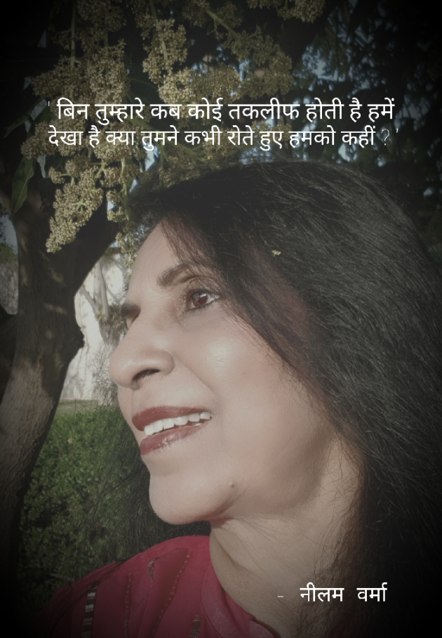 Hindi Poem by Neelam Verma : 111767083