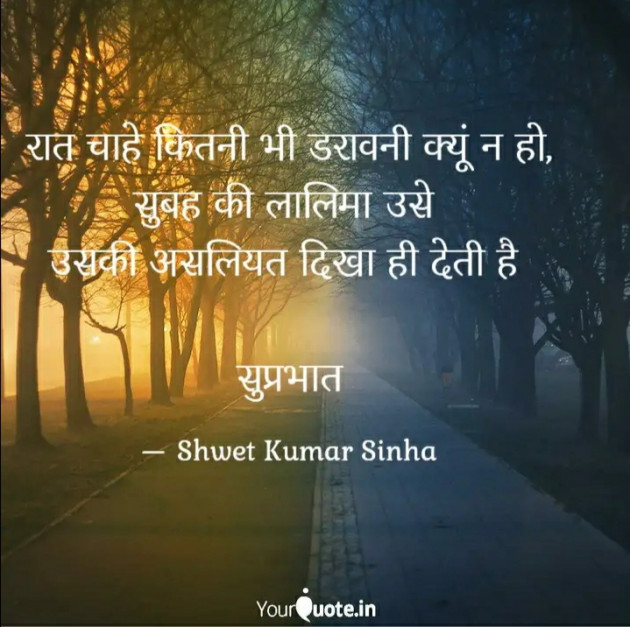 Hindi Good Morning by Shwet Kumar Sinha : 111767857