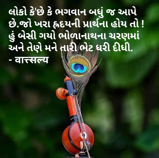 Gujarati Quotes by वात्सल्य : 111768328