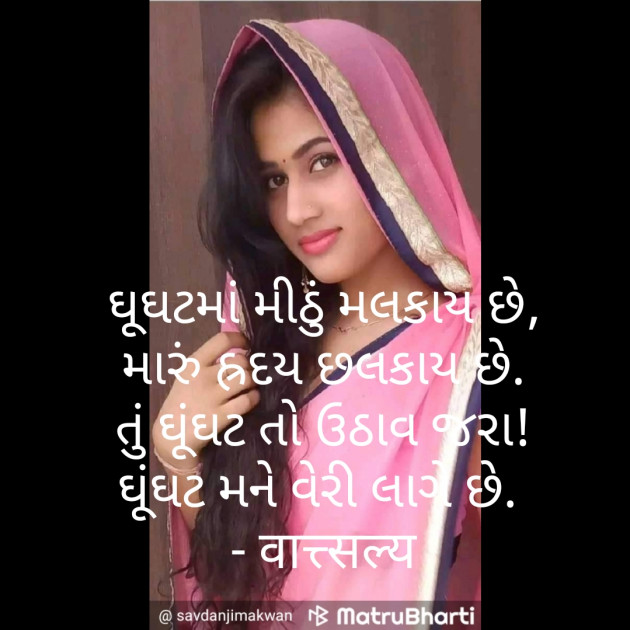 Gujarati Shayri by वात्सल्य : 111770133