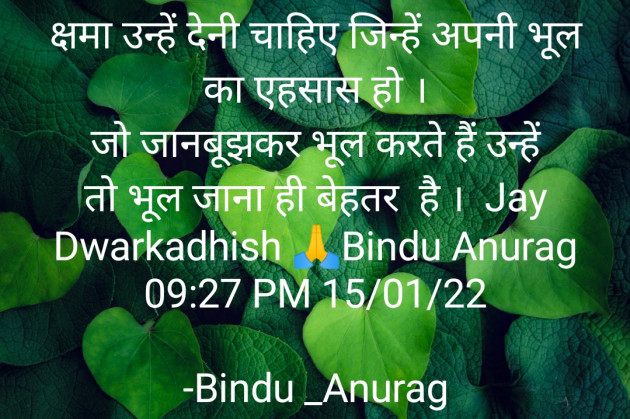Hindi Blog by Bindu : 111778087