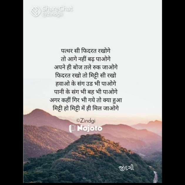 Gujarati Shayri by Falguni Maurya Desai _જીંદગી_ : 111780105