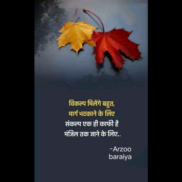 Hindi Thought by Arzoo baraiya : 111782390