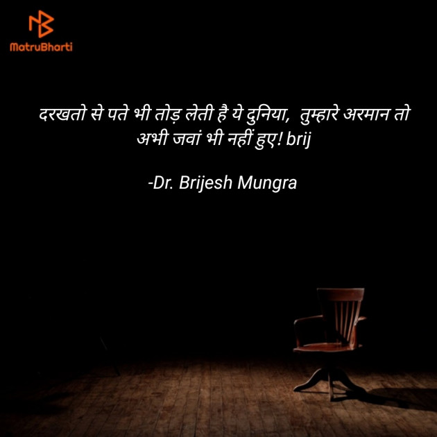 Hindi Blog by Dr. Brijesh Mungra : 111782969