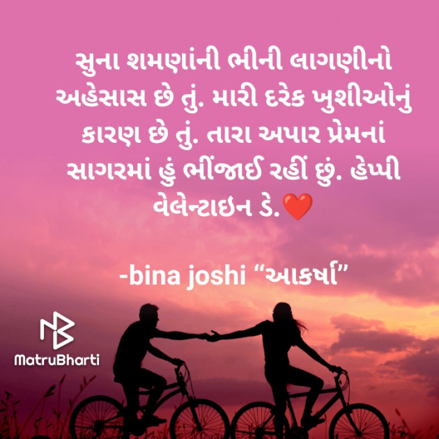 Gujarati Romance by bina joshi : 111785352