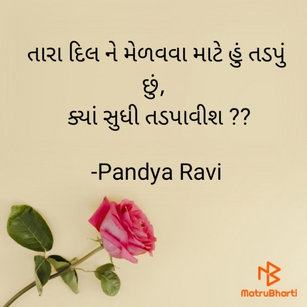 Gujarati Romance by Pandya Ravi : 111788829