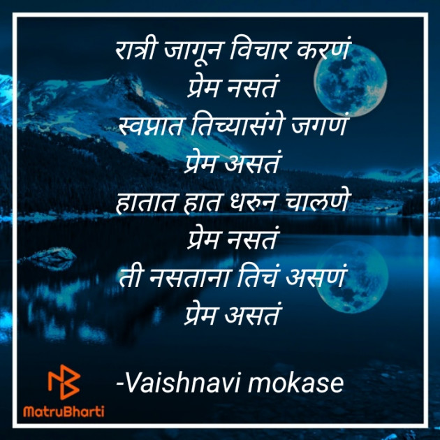 Marathi Poem by Vaishu mokase : 111789246