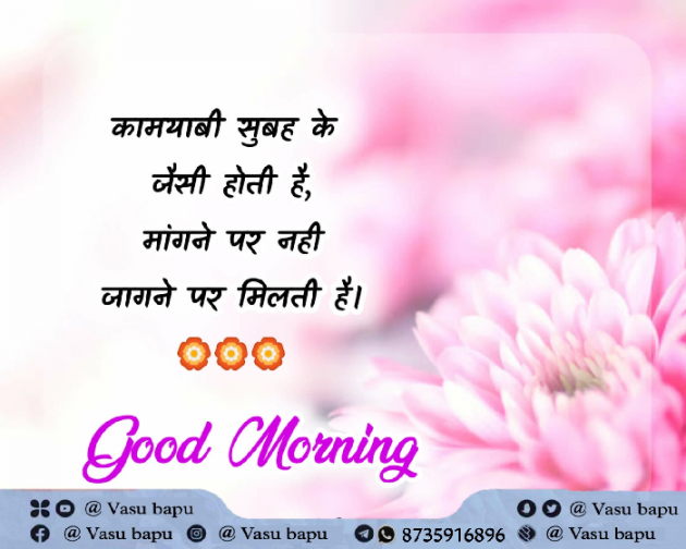 Hindi Good Morning by Vasu Bapu : 111789633