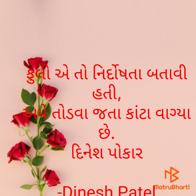 Gujarati Shayri by Dinesh Patel : 111791252
