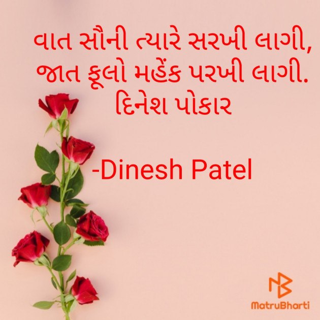 Gujarati Shayri by Dinesh Patel : 111791871