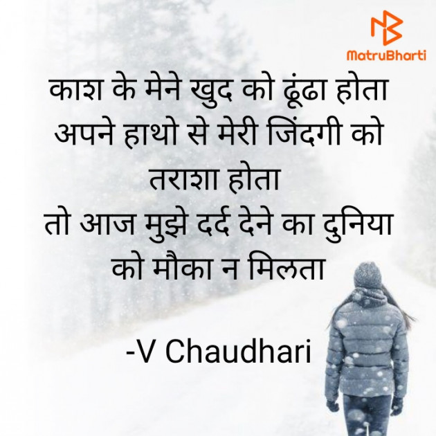 Hindi Poem by ️V Chaudhari : 111794095