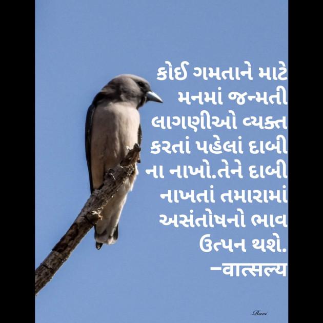 Gujarati Quotes by वात्सल्य : 111794172