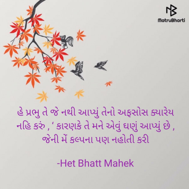 Gujarati Thought by Het Bhatt Mahek : 111795611