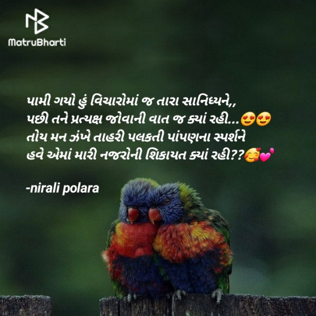 Gujarati Romance by Tr.Mrs.Nirali Polara : 111800225