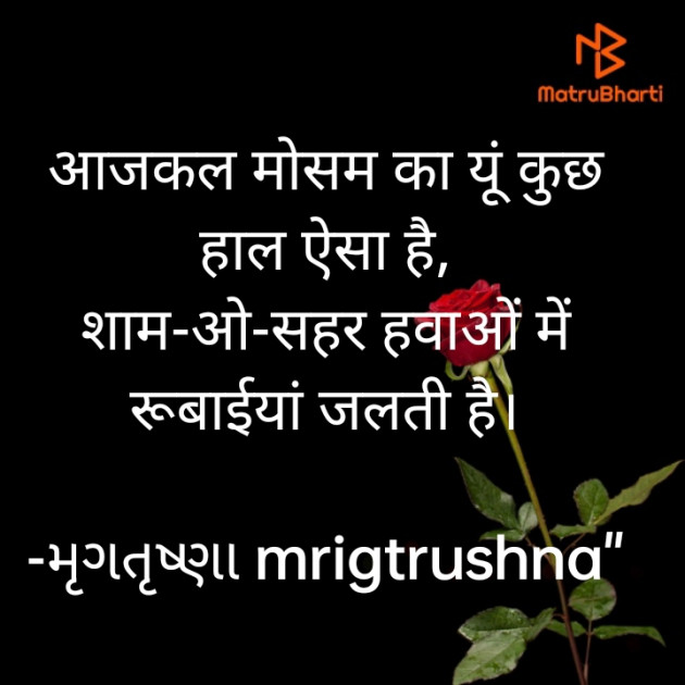 Hindi Shayri by મૃગતૃષ્ણા mrigtrushna