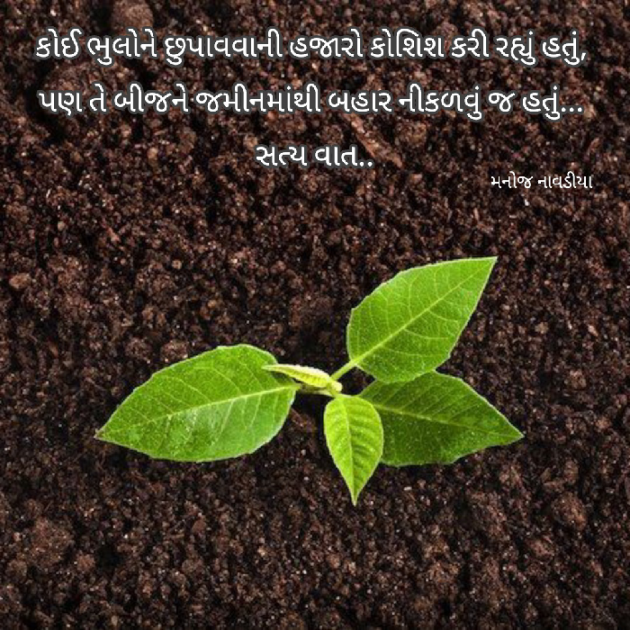 Gujarati Quotes by મનોજ નાવડીયા : 111803040