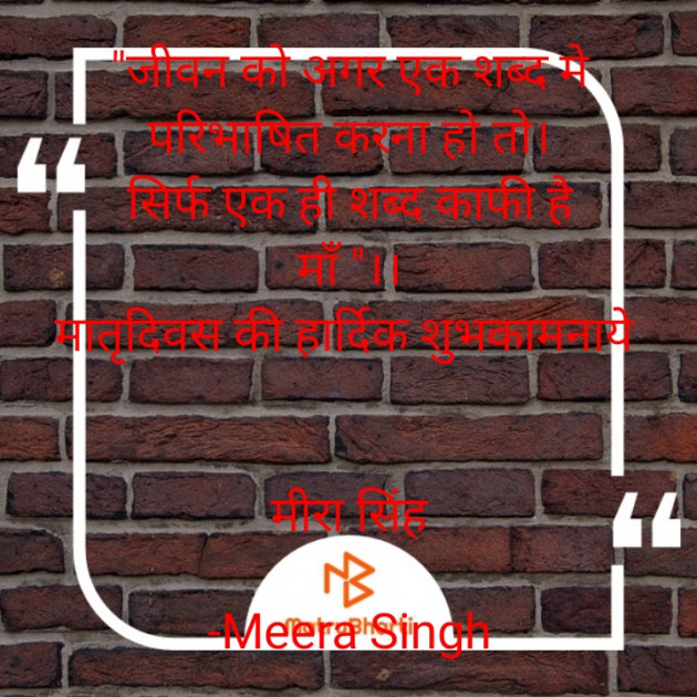 Hindi Thought by Meera Singh : 111804113