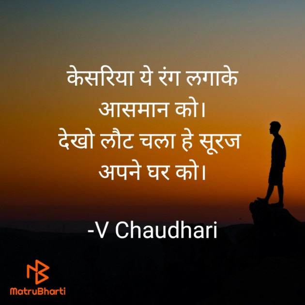 Hindi Poem by ️V Chaudhari : 111805636