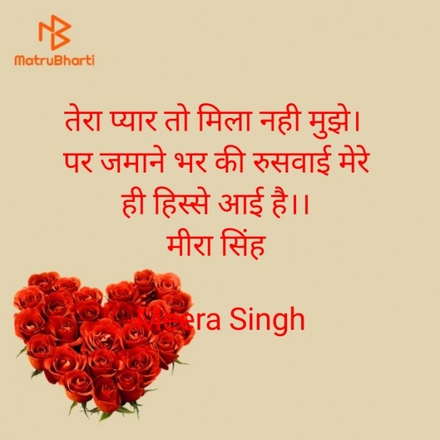 Hindi Shayri by Meera Singh : 111805878