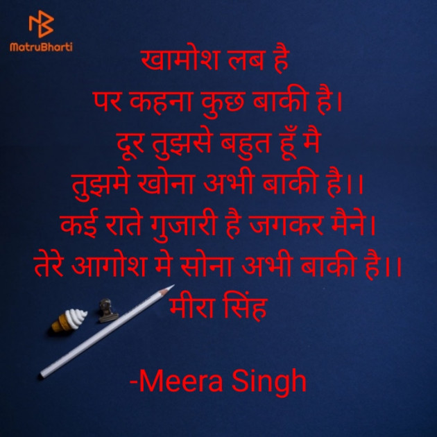 Hindi Good Night by Meera Singh : 111806463