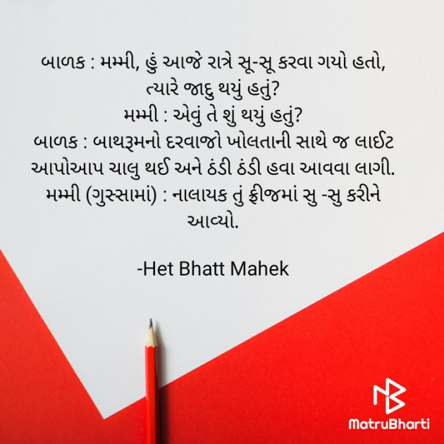 Gujarati Jokes by Het Bhatt Mahek : 111808159
