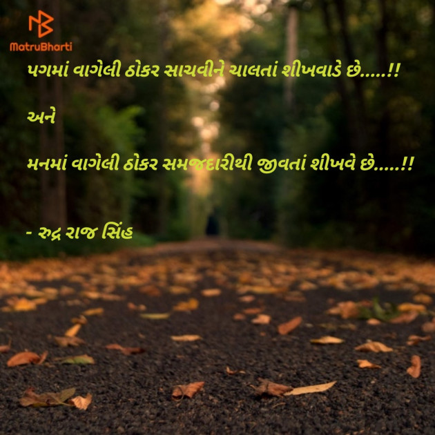 Gujarati Quotes by Rudrarajsinh : 111809205
