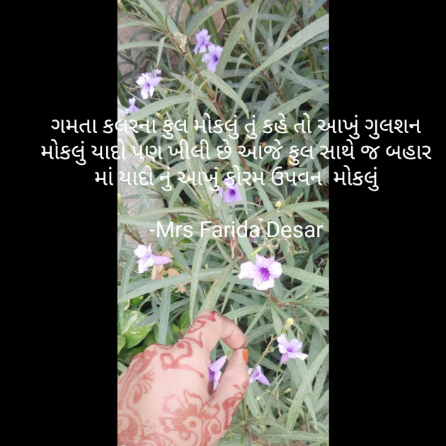 Gujarati Romance by Mrs Farida Desar : 111810587