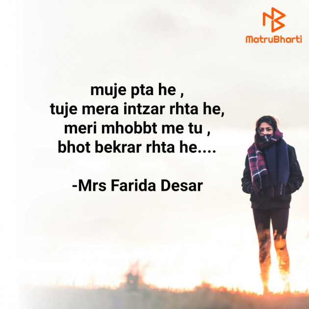 Hindi Romance by Mrs Farida Desar : 111811119