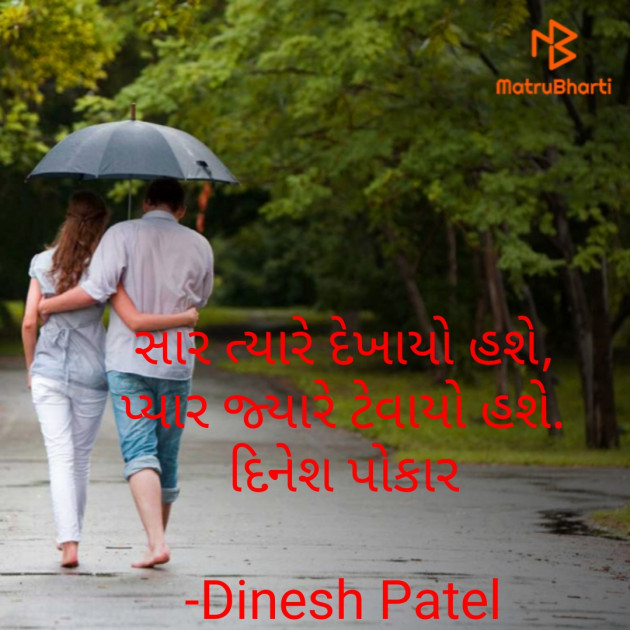 Gujarati Shayri by Dinesh Patel : 111812351
