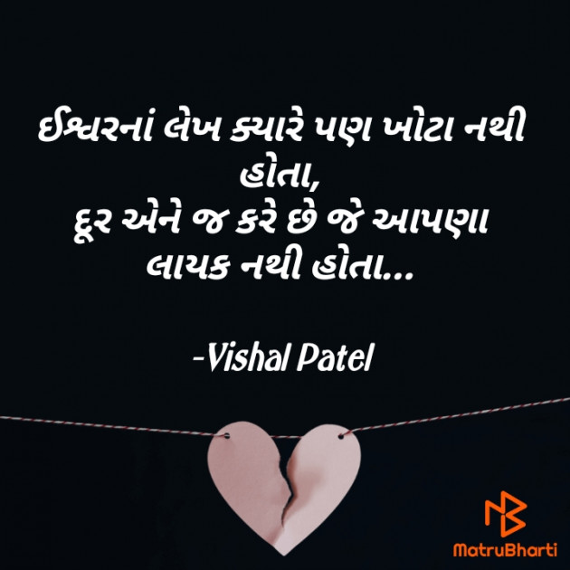 Gujarati Shayri by Vishal Patel : 111812774