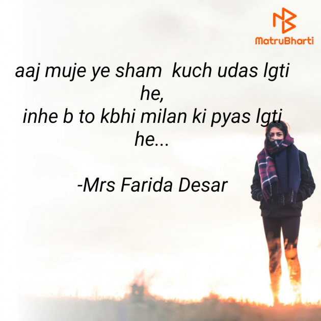 Hindi Romance by Mrs Farida Desar : 111813229