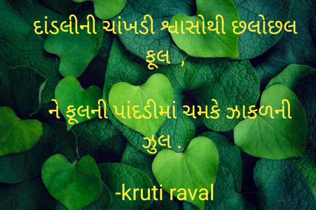 Gujarati Shayri by kruti raval : 111817001