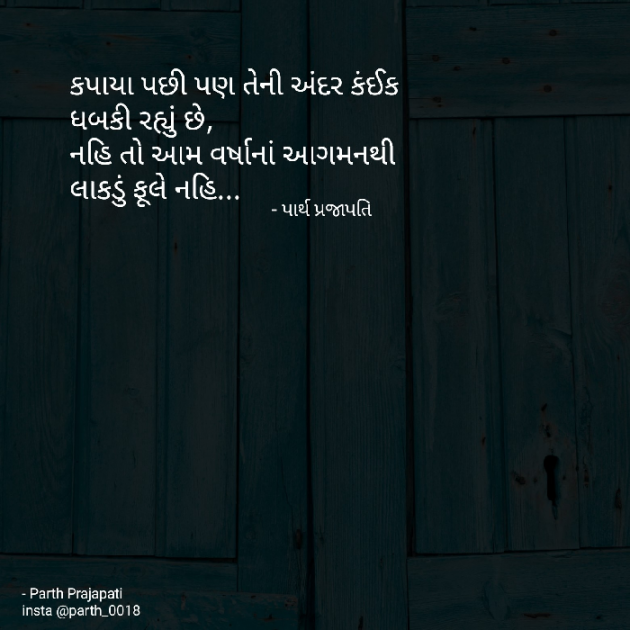 Gujarati Shayri by Parth Prajapati : 111817568