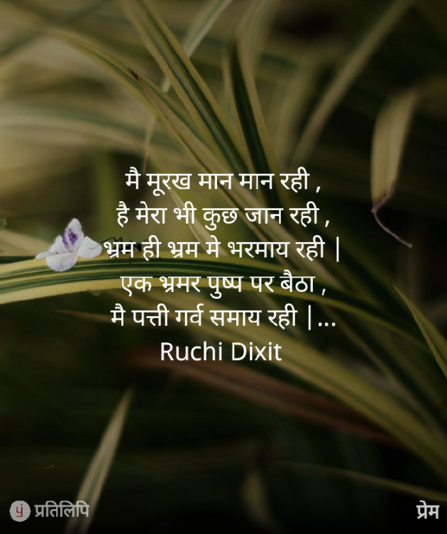 Hindi Poem by Ruchi Dixit : 111817937