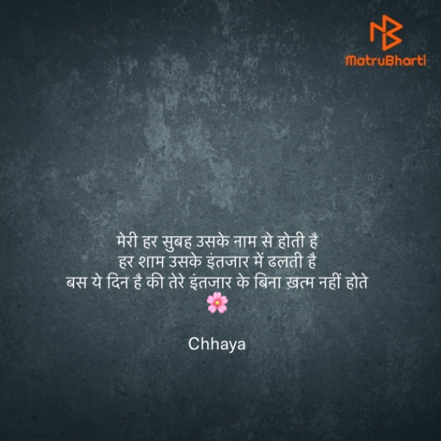 Hindi Thought by Chhaya : 111818058