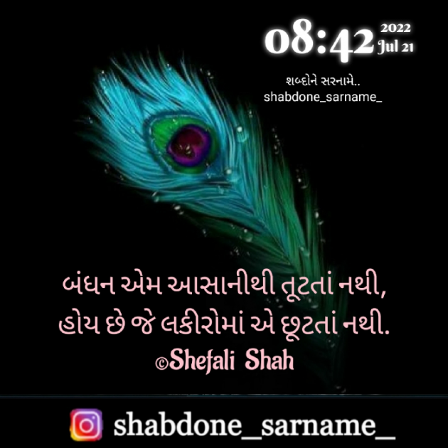 Gujarati Whatsapp-Status by Shefali : 111820358