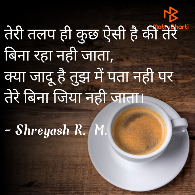Hindi Shayri by Shreyash R.M : 111823370