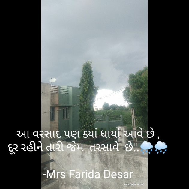 Gujarati Shayri by Mrs Farida Desar : 111824143