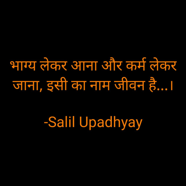 Hindi Quotes by Salill Upadhyay : 111824306