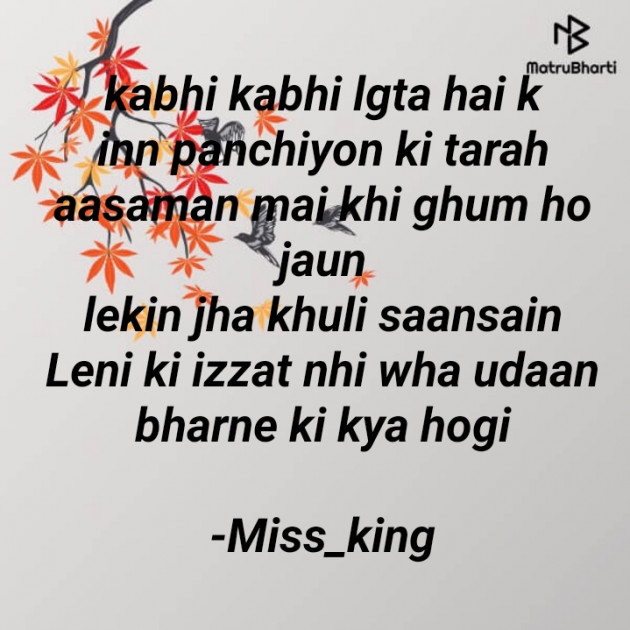 Hindi Shayri by Miss_king : 111826447