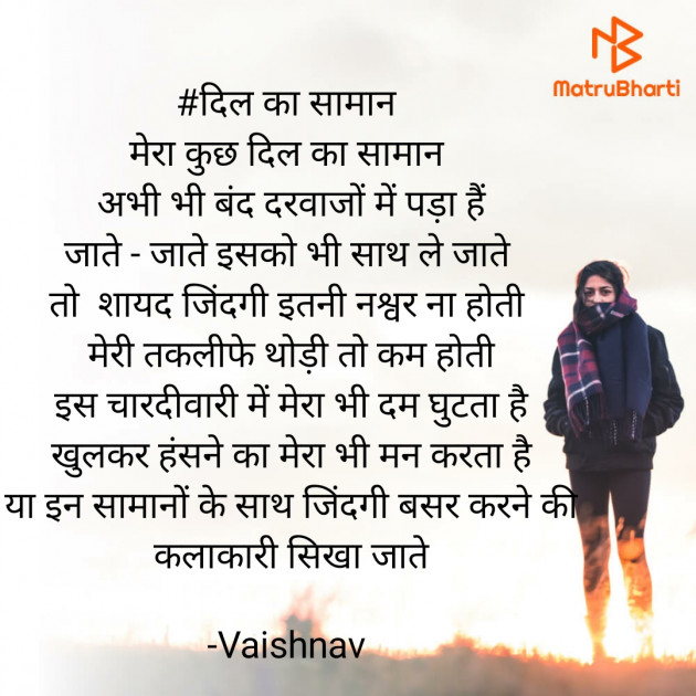 Hindi Poem by Vaishnav : 111827305