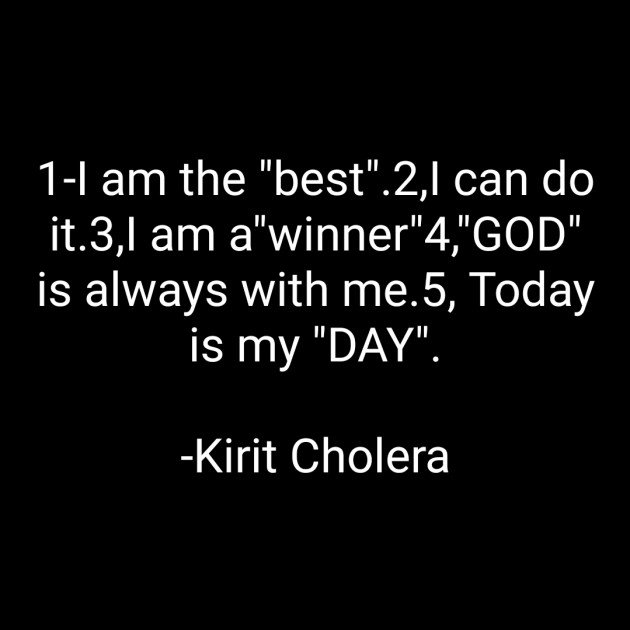 English Motivational by Kirit Cholera : 111827706