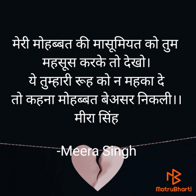 Hindi Quotes by Meera Singh : 111829888