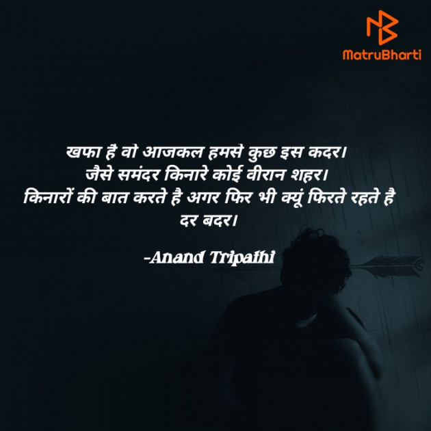 Hindi Shayri by Anand Tripathi : 111834636