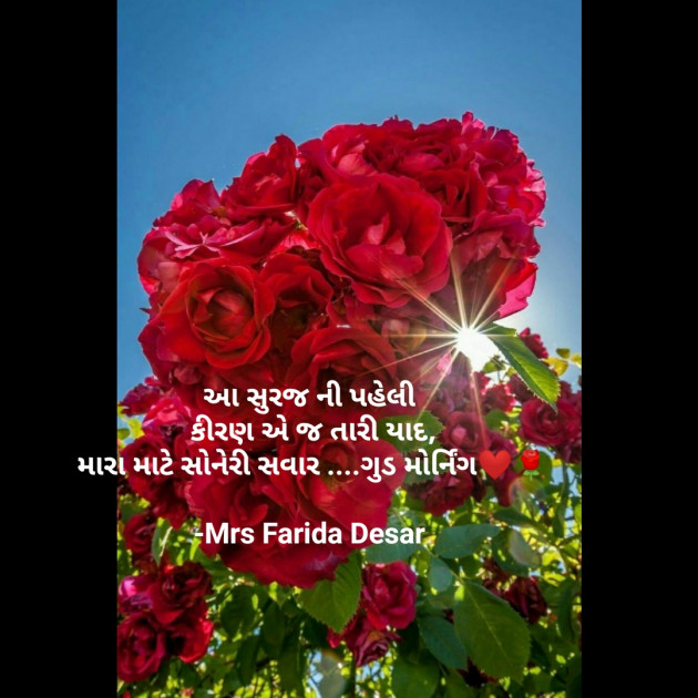 Gujarati Good Morning by Mrs Farida Desar : 111837573