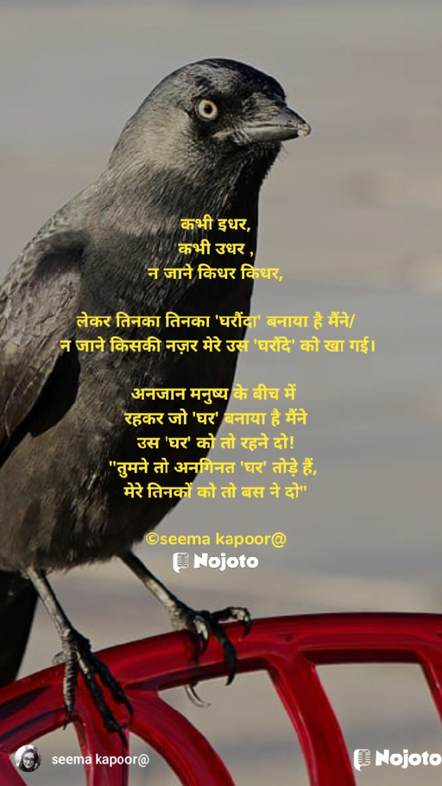 Hindi Poem by सीमा कपूर : 111844439