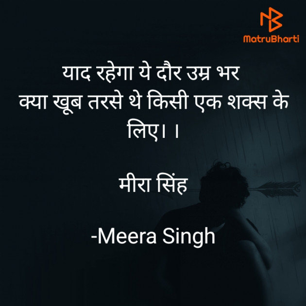 Hindi Blog by Meera Singh : 111845940