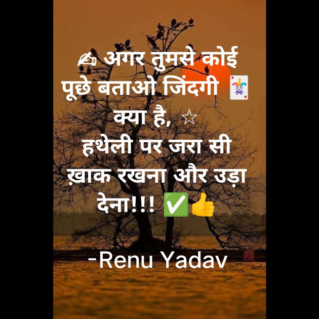 Hindi Shayri by Renu Yadav : 111850238