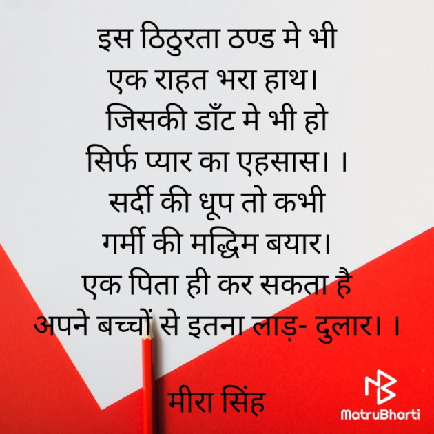 Hindi Poem by Meera Singh : 111852627